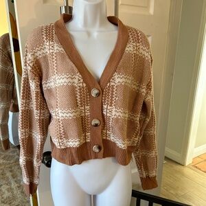 Princess Polly Size S/M V-neck button Down Cardigan